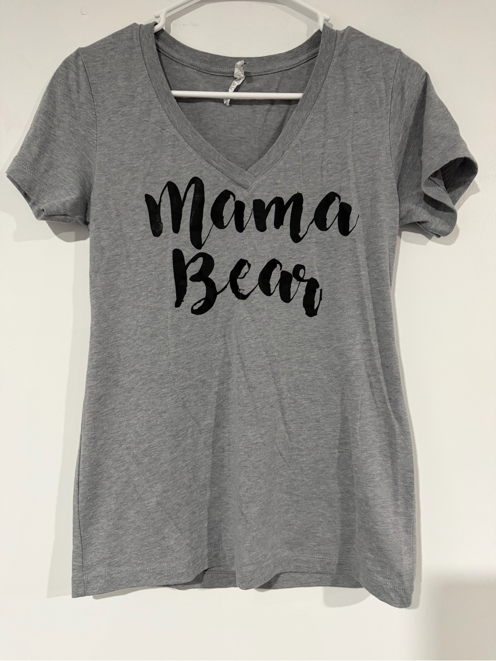 Mama Bear Gray V-Neck Tee